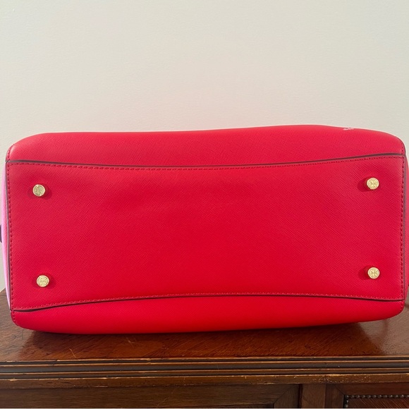 Tory Burch Robinson Middy Satchel Saffiano Leather in Carnival - Picture 12 of 15